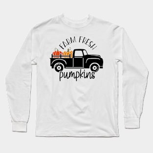 Farm Fresh Pumpkins Fall Halloween Long Sleeve T-Shirt